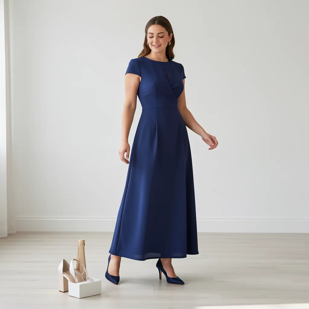 quelles chaussures avec robe bleu marine pour mariage