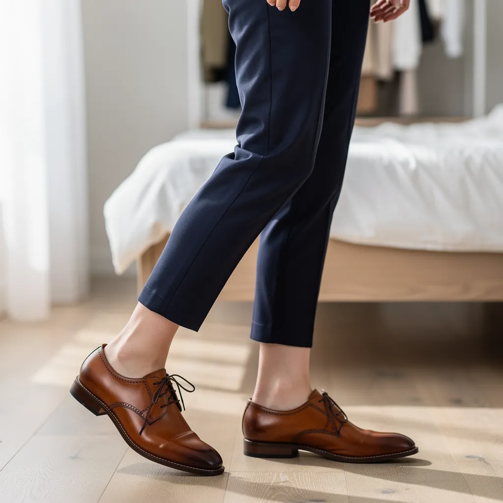 chaussure marron avec quel pantalon