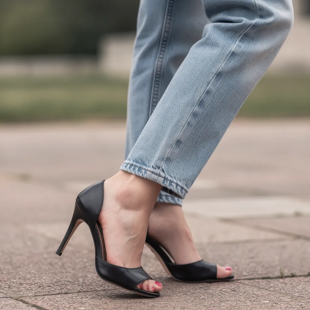 des chaussures à talons pour féminiser l'ensemble