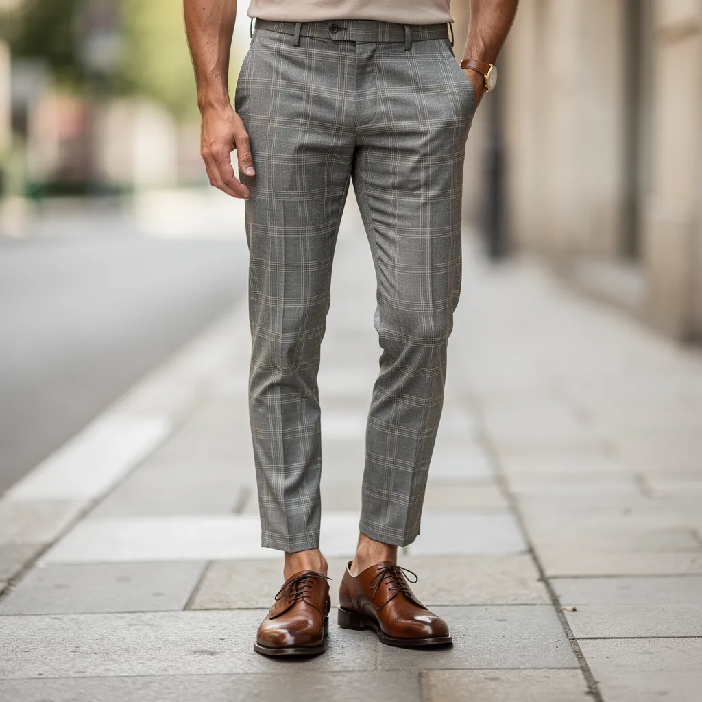 quelle chaussure avec pantalon à carreaux homme
