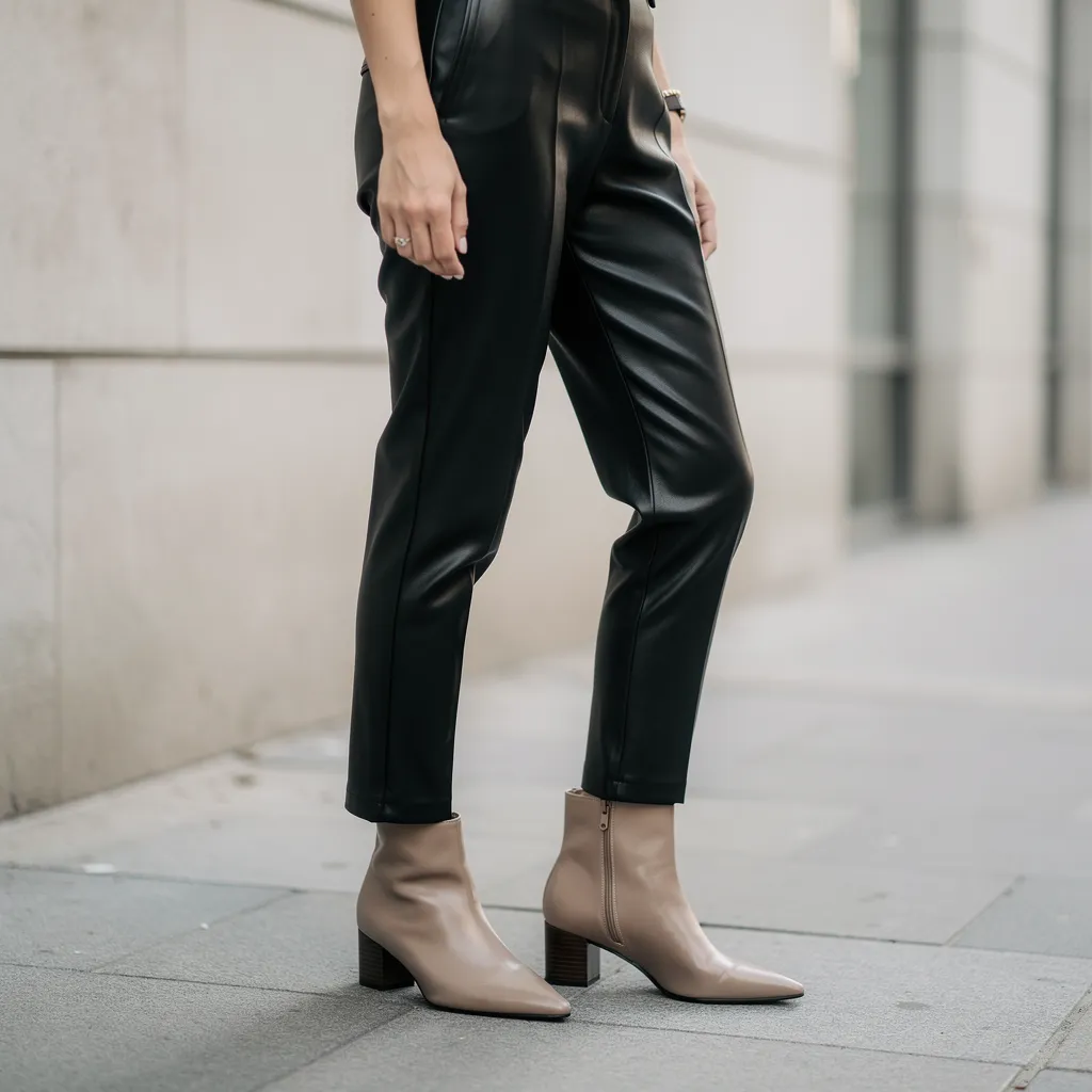 quelle chaussure avec pantalon cuir