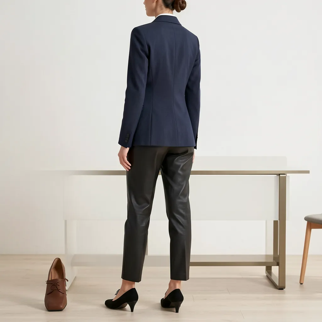 quelle chaussure avec pantalon simili cuir