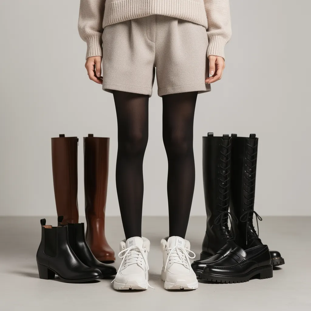 5 paires de chaussures qui fonctionnent avec un short en hiver