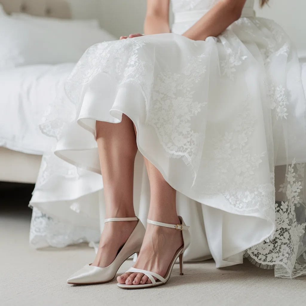 quelle chaussure avec robe de mariée