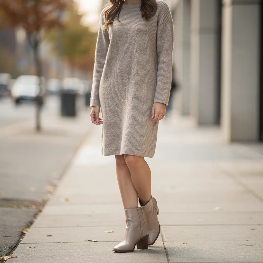 quelle chaussure avec une robe en laine