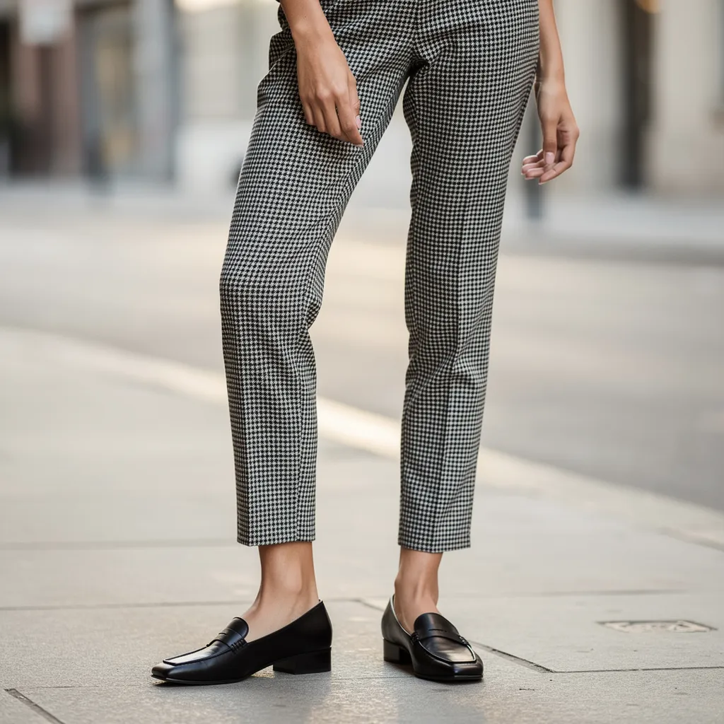 quelles chaussures avec pantalon pied de poule