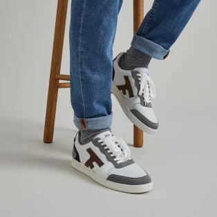faguo basket blanche et gris Faguo blanche & gris - 115 €