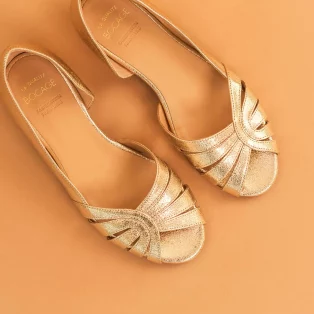 Ballerine platine bocage Ballerines Soline Platine - 125 €