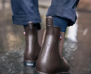 boots montpluie marron jacquard boots montpluie marron jacquard