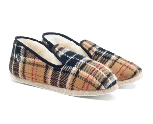 charentaises ecossais beige 1 pantoufles ecossais beige Jules & Jenn - 60€