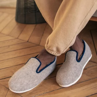chaussons martin beige marine chaussons martin beige marine